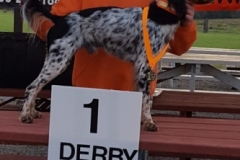 Derby winner Zach Erne with Opie.