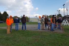 the crew watching the trials