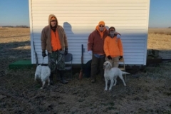 First brace of the day and first brace for junior handler. Baylee, the next generation, with Steve Fuess and Patrick Wardle