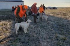 Handlers ready with Timothy Powell and Billy Butler Sr..