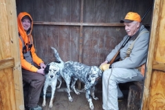 Andy Erne and Byron Sanders in the blind — with Andy Erne and Byron Sanders.