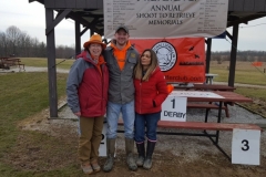 Some of the Club officers for 2019-2020. Caren Mansfield, treasurer, Andrew Erne, Vice President, Crystal Danick Powell, secretary, Tim Powell was in the field and Bill Butler was absen