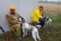 Bella and Nash in the blind.